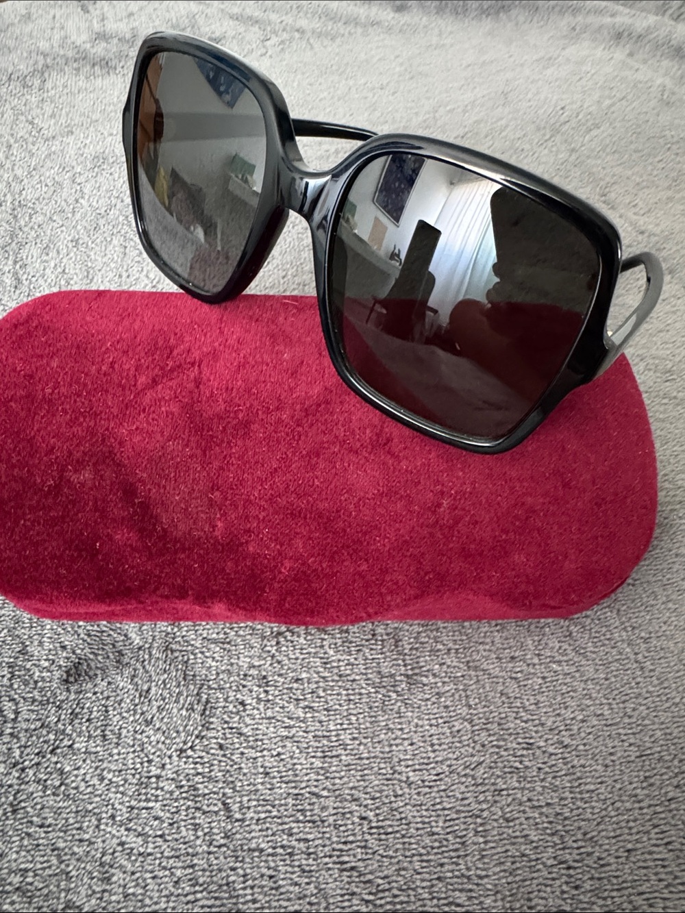 Givenchy Oversized Black Square Women's Sunglasses
